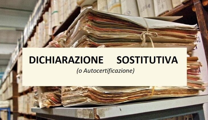 Dichiarazione Sostitutiva di Certificazione